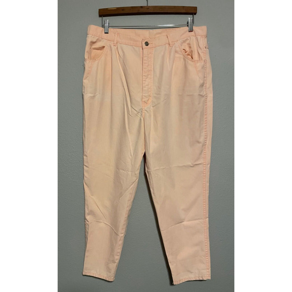 Vintage Gitano Womens Mom Jeans Size 38x28 Pink High Rise Tapered Leg Retro 90s - Picture 1 of 7